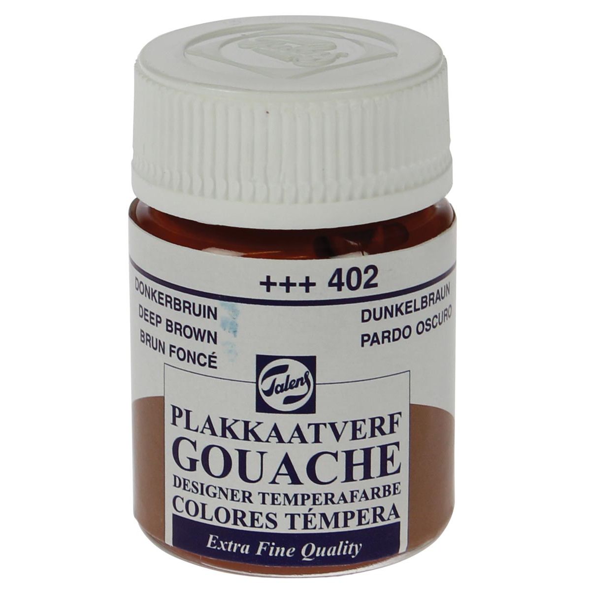 Talens -  plakkaatverf Extra Fijn flacon van 16 ml, donkerbruin