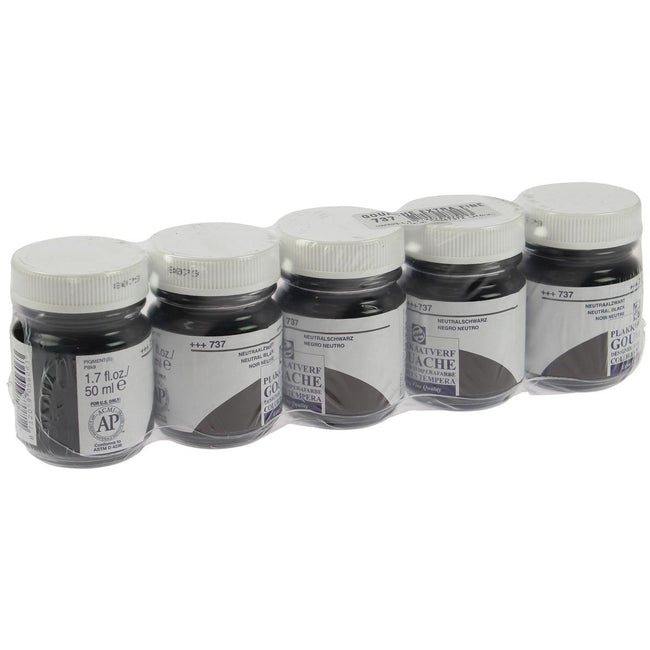 Talens -  plakkaatvef Extra Fijn flacon van 16 ml, neutraalzwart