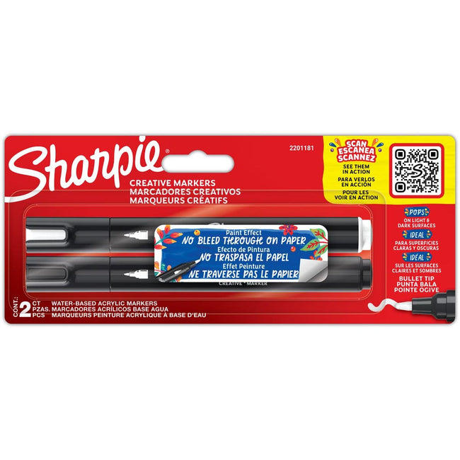 Sharpie - Marqueur créatif en blister assorti de 2 pièces