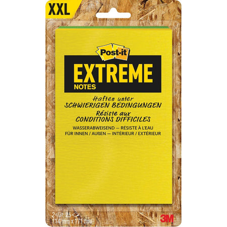 Post-it - ® Extreme Notes, pi 114 x 171 mm, 2 blocs de 25 feuilles, couleurs assorties