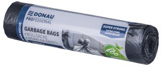 DONAU PROFESSIONAL -   vuilniszak, 31 micron, ft 69 x 62 cm, 60 liter, zwart, pak van 10 stuks