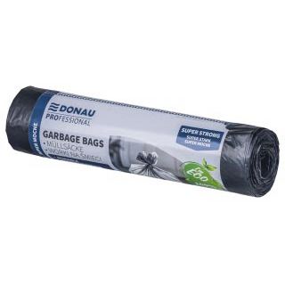 DONAU PROFESSIONAL -   vuilniszak, 31 micron, ft 69 x 62 cm, 60 liter, zwart, pak van 10 stuks