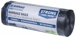 DONAU PROFESSIONAL -   vuilniszak, 40 micron, ft 105 x 140 cm, 240 liter, zwart, pak van 10 stuks