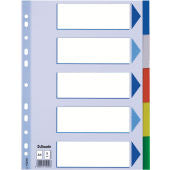 Esselte - Onglets A4 11R PP 5 pièces