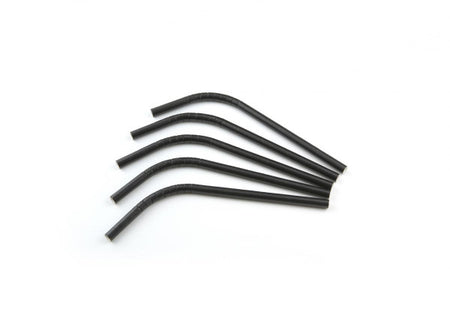 buig drinkrietje papier zwart ø8mm x 210mm 100 stuks