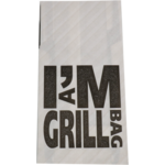 Ich bin Konzept - Bag | Grilltasche | Kraftpapier + PP | 17/7x34cm | Ich bin eine Grilltasche | weiß schwarz 500 Stücke