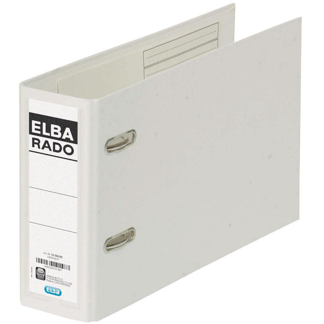 Elba - Classeur Rado Plast pour ft A5 horizontal, blanc, dos de 7,5 cm