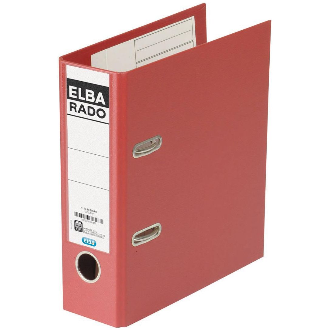 Elba - Rado Plast Ordner pour Ft A5 debout, rouge foncé, dos de 7,5 cm