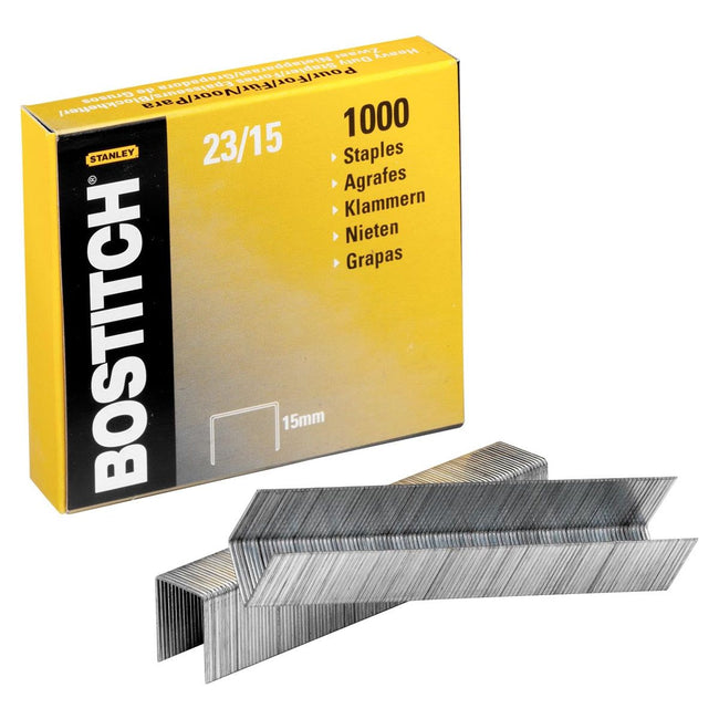 Bostch-staplets 23-15-1m, 15 mm, galvanisé, pour B310HDS, 00540, HD-23L17, HD-12F