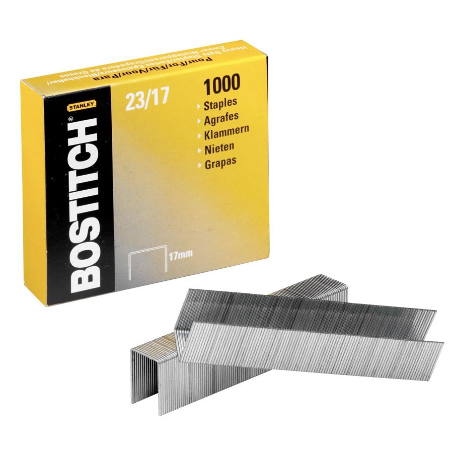 Bostitch - agrafes 23-17-1M, 17 mm, galvanisées, pour 00540, HD-23L17, HD-12F