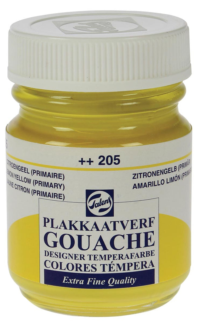 Talens - Plaque Vef Extra Fine Flacon 50 ml, jaune citron
