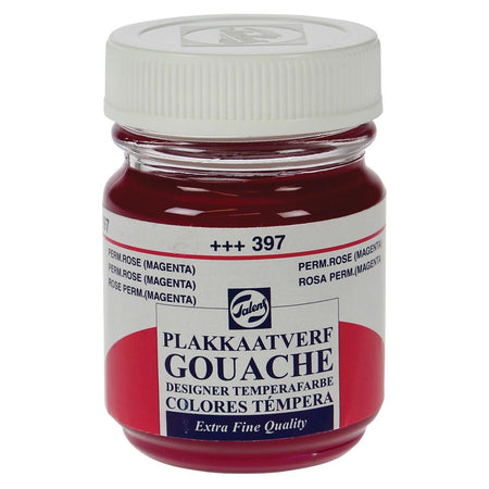 Talens -  plakkaatvef Extra Fijn flacon van 50 ml, permanentroze (magenta)