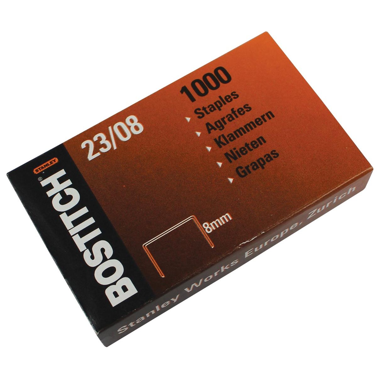 Bostitch -  nietjes 23-8-1M, 8 mm, verzinkt, voor PHD60, B310HDS, HD-23L17