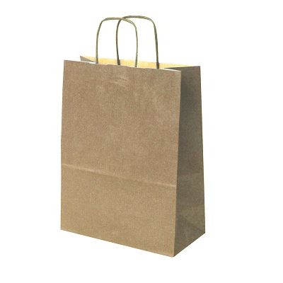 Klika – Braune Papiertragetasche, Maße 32 x 12 x 41 cm