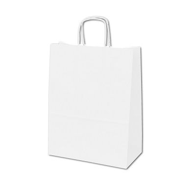Klika - Sac en papier blanc, dimensions 32x12x41cm