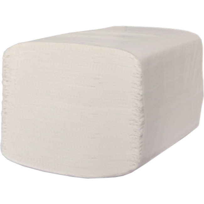 Cleaninq - ALTERNATIVE Serviette pliée en V 24x21cm BLANCHE douce 3200 pièces