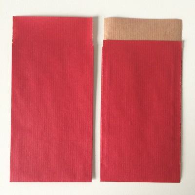 Klika -  Kraftzakjes rood 12x19 cm 200st