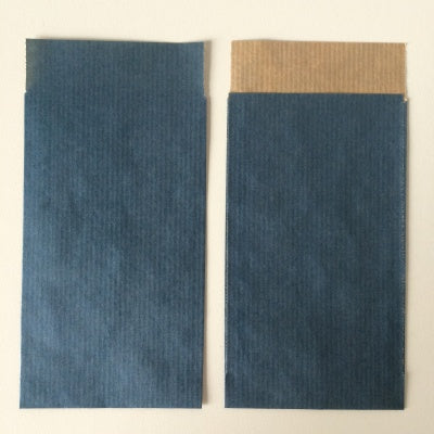 Klika -  Kraftzakjes blauw 7x13 cm 200st