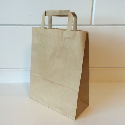 Klika - Sacs de transport kraft marron 22/10x28 250pcs 3 pièces