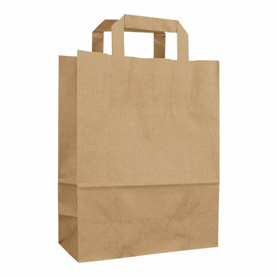 Klika - Sacs de transport kraft marron 22/10x28 250pcs 3 pièces