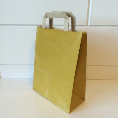 Klika - Sacs de transport kraft jaune 22/11x28cm 250pcsX 2 pièces