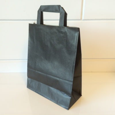 Klika - Sacs de transport kraft noir 22/10x28cm 250pcs 2 pièces