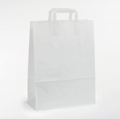 Klika - Sacs de transport kraft blanc 22/10x38 250pcs 2 pièces