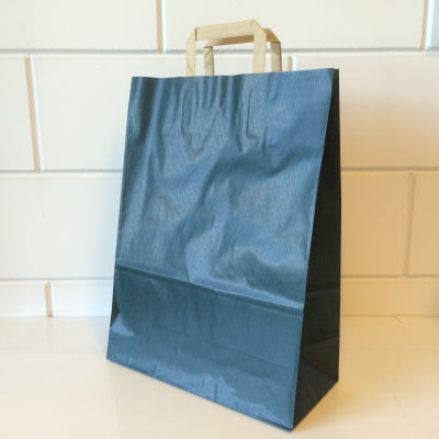 Klika - Sacs de transport kraft bleu 32/15x43cm 250pcs 2 pièces