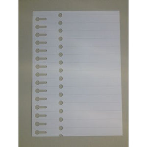 Klika - Schlitzetikett 19x210mm auf Laserblatt A4