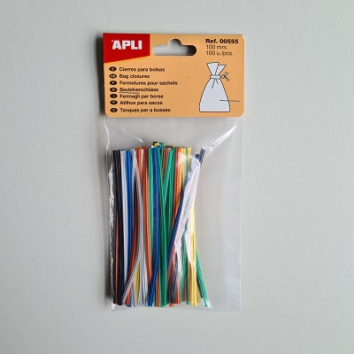 Klika - Fermeture de sac Planoclip 100mm assorti 100 pcs