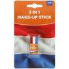 DBV -  Oranje schminkstick, rood-wit-blauw