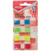 OFFICE products -   index, 12 x 43 mm, geassorteerde kleuren, blister van 4 x 35 tabs