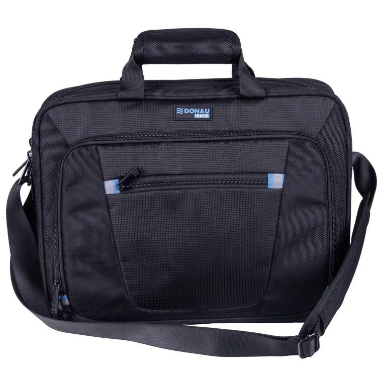 Donau Travel - sacoche pour ordinateur portable Zurich, 12 l, 15,6 pouces, noir