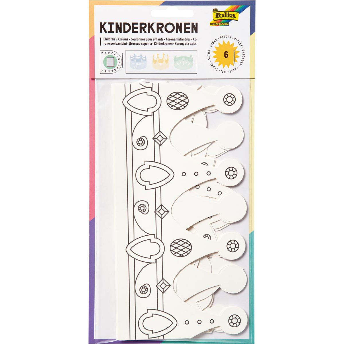 Folia - Kinderkroon  49-56cm 3 dessins 10 stuks