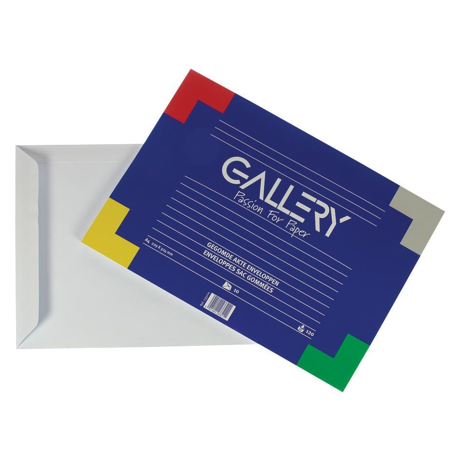 Galerie - Galerie enveloppes FT 229 x 324 mm, gencives, bleu à l'intérieur, paquet de 10 pièces