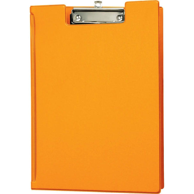 Maul - Porte-bloc A4 portrait avec passant pour stylo PVC orange fluo