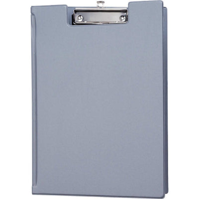 Maul - Porte-bloc porte-bloc A4 portrait avec passant pour stylo PVC gris argenté