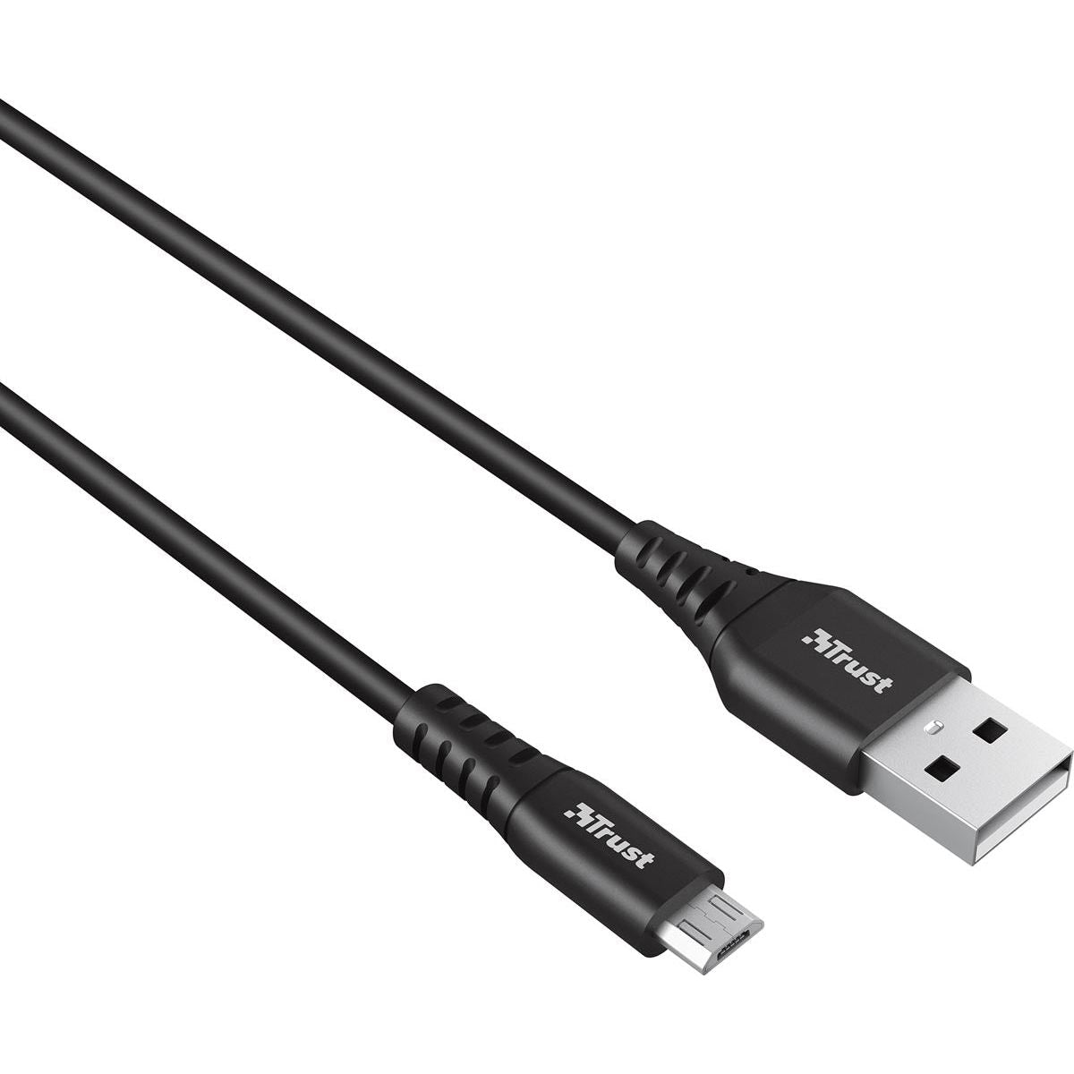 Trust - Ndura oplaad- en gegevenskabel, USB naar micro-USB, 1 m, zwart