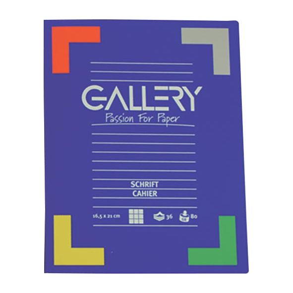 Galerie - Script de la galerie, FT 16,5 x 21 cm, damier 5 mm, 72 pages