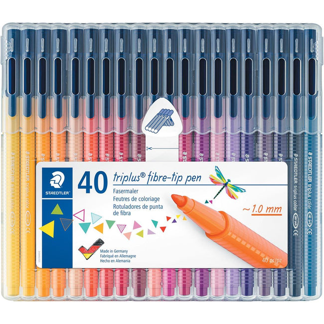 Staedtler - viltstift Triplus Color, opstelbare box met 40 kleuren