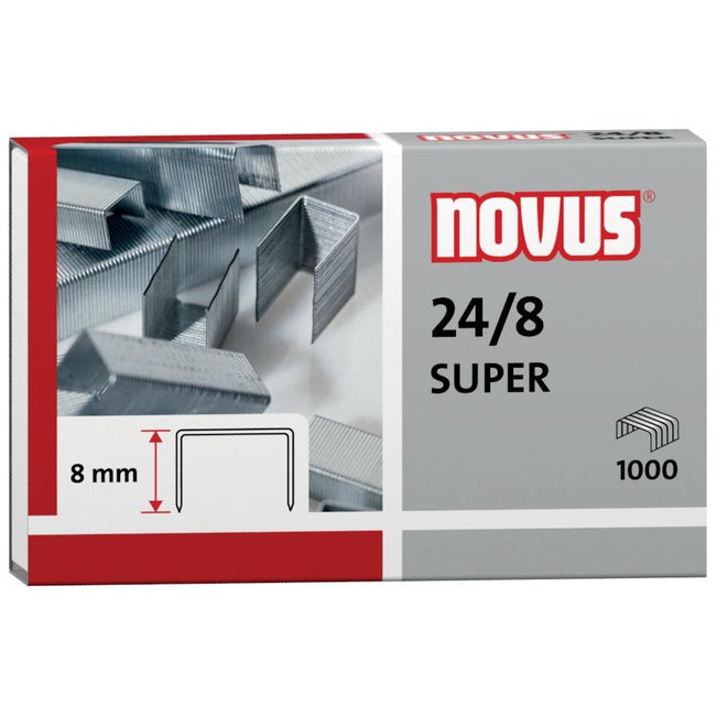 Novus -  nietjes 24/8, doos van 1000 stuks
