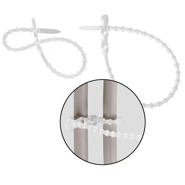 Klika - Wiederverschließbarer Krawattenverschluss 180 mm natur