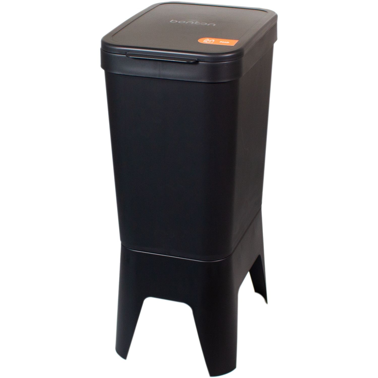 Bonton Circubin -  | Afvalbak | Dichte deksel | gerecycled PP | 40l | 76x30x41cm | zwart | 1 stuks