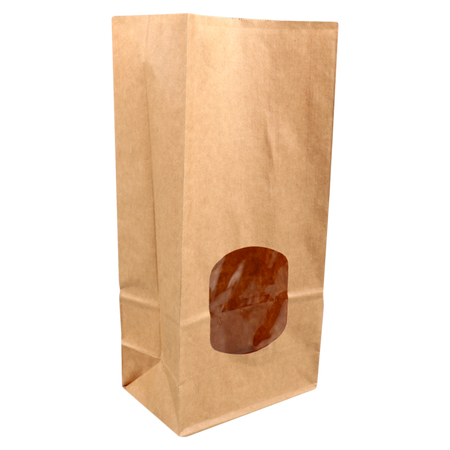 Klika - Sac | Sac à fond bloc | Papier + PP | 115/72x246mm | marron | 400 pièces