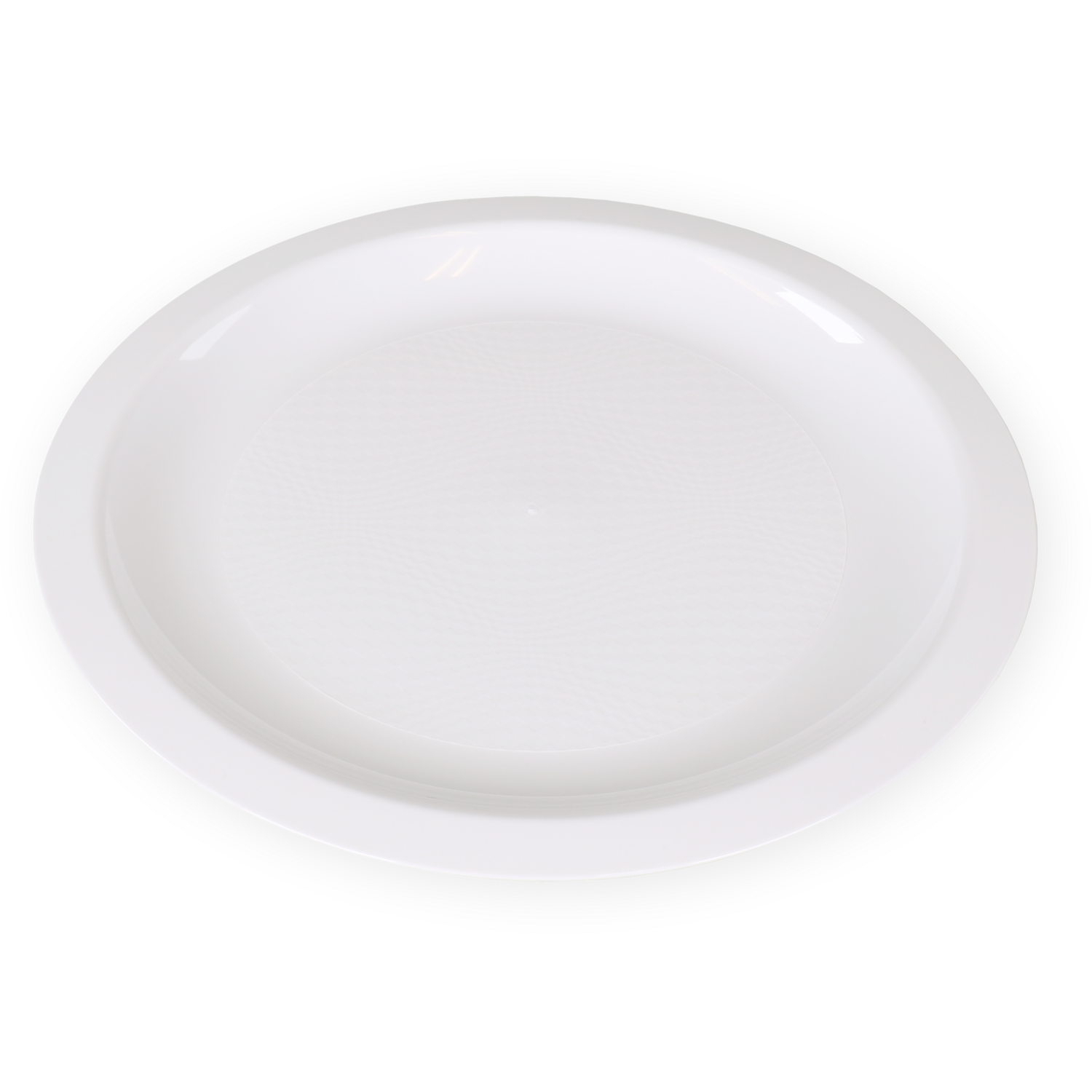 Goldplast -  Bord | dessertbord | Use reuse | reusable | rond | 1-vaks | pP | Ø18cm | wit | 340 stuks