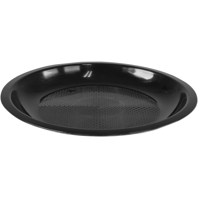 Paardekooper -  Bord | Use reuse | reusable | rond | 1-vaks | pP | Ø22cm | zwart | 600 stuks