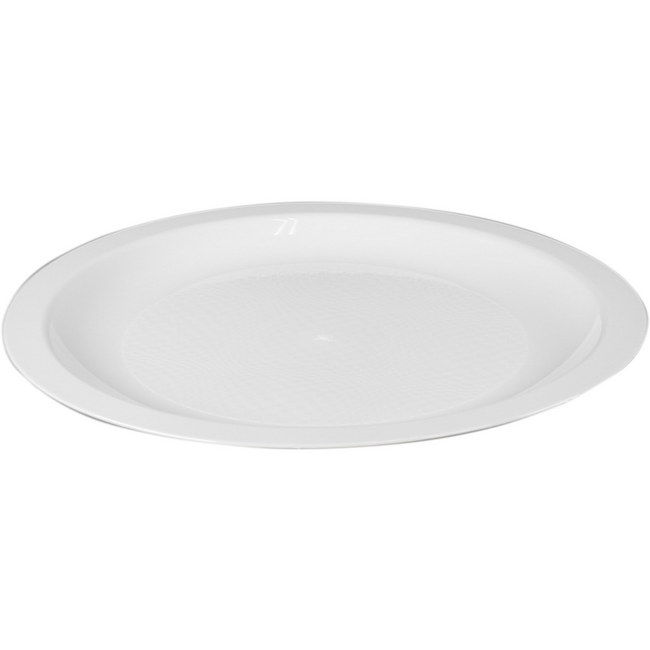 Paardekooper -  Bord | dessertbord | Use reuse | reusable | rond | 1-vaks | pP | Ø18.5cm | wit | 600 stuks