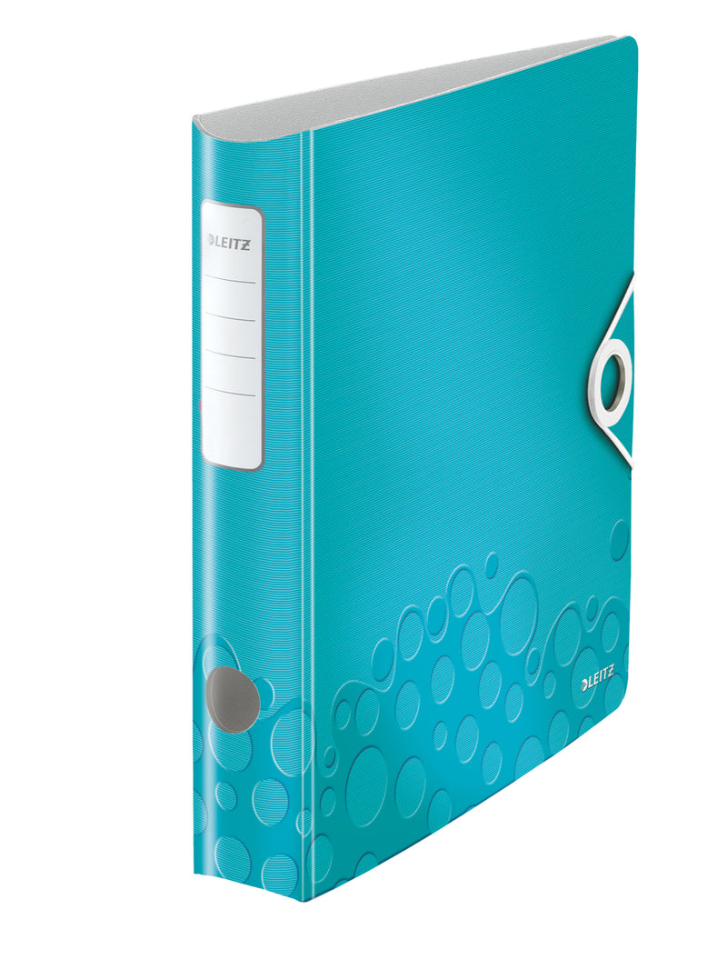 Leitz - Dossier WOW Dos actif de 6,5 cm, bleu glacier,