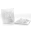 Klika -  Plakzadel 19x19mm naturel 100 stuks