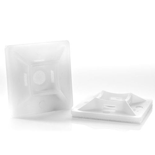 Klika -  Plakzadel 19x19mm naturel 100 stuks